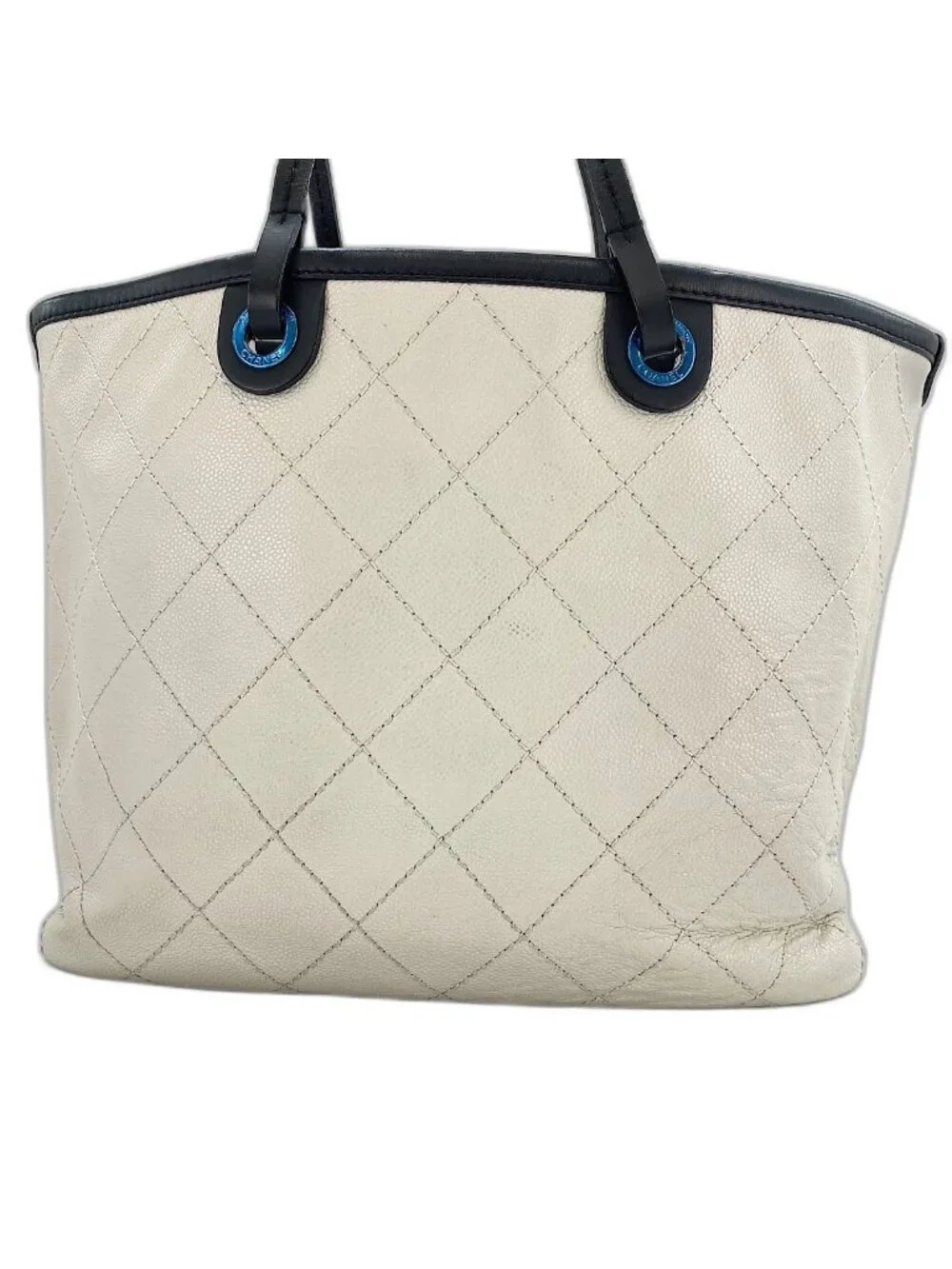 Chanel Tote Quilted White